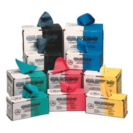 Cando International Cando 10-5645 No Latex Exercise Band - Dispener Box of 40 - 4ft Ready to Use - Black - X-Heavy 1368109